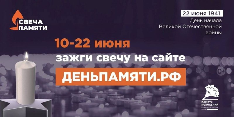 Онлайн-акция «Свеча памяти» Онлайн-акция «Свеча памяти».